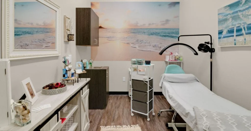 Calm, relaxing lash suite fully customized inside phenix salon suites moorestown, nj